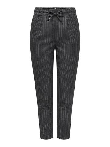 ONLY Women's Onlpoptrash-naja Fine Stripe PNT Noos Trouser, Dark Grey Blend, M / 32L