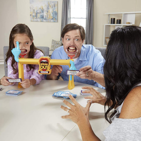 Hasbro Gaming Speak Out Showdown Game Mouthpiece Challenge