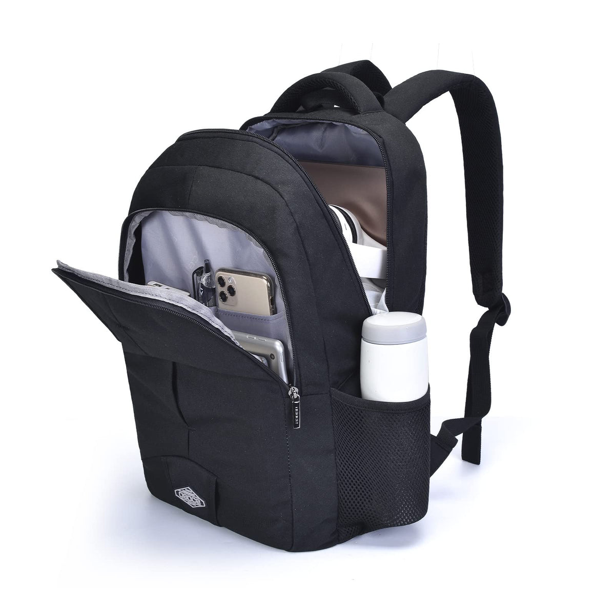 OSOCE Laptop Backpack Travel 15.6 inch Business Computer Rucksack Work Anti Theft Lightweight Water Resistant Bag TSA Approved for Women Men College School Gift,Bookbag Hiking Casual Daypack Black