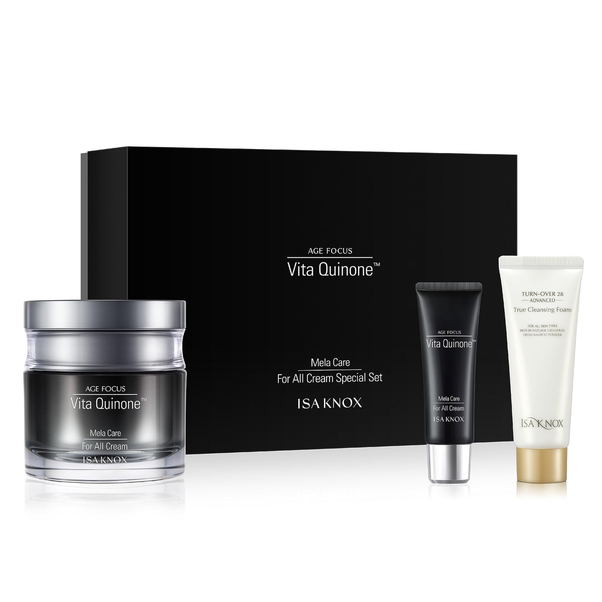 ISA KNOX Age Focus Skin Tone for All Cream Set (3.7fl oz) - Dark Spot Moisturizer by LG Beauty. Niacinamide, Collagen, Vitamin B12, Vitamin C Derivatives | Korean Skincare