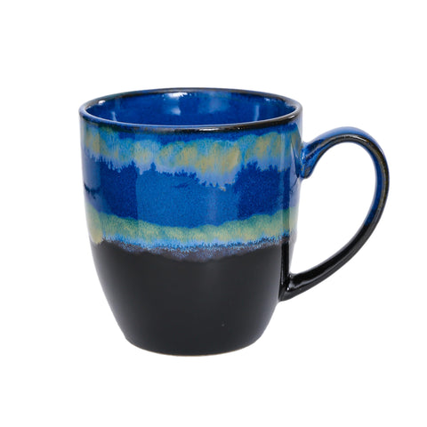 hengshukeji 500ml Unique Ceramic Coffee Mug?Handmade Kiln Change Glaze Large Tea Cup for Office and Home,Coffee Mugs for Tea, Hot Chocolate, and More (Blue)