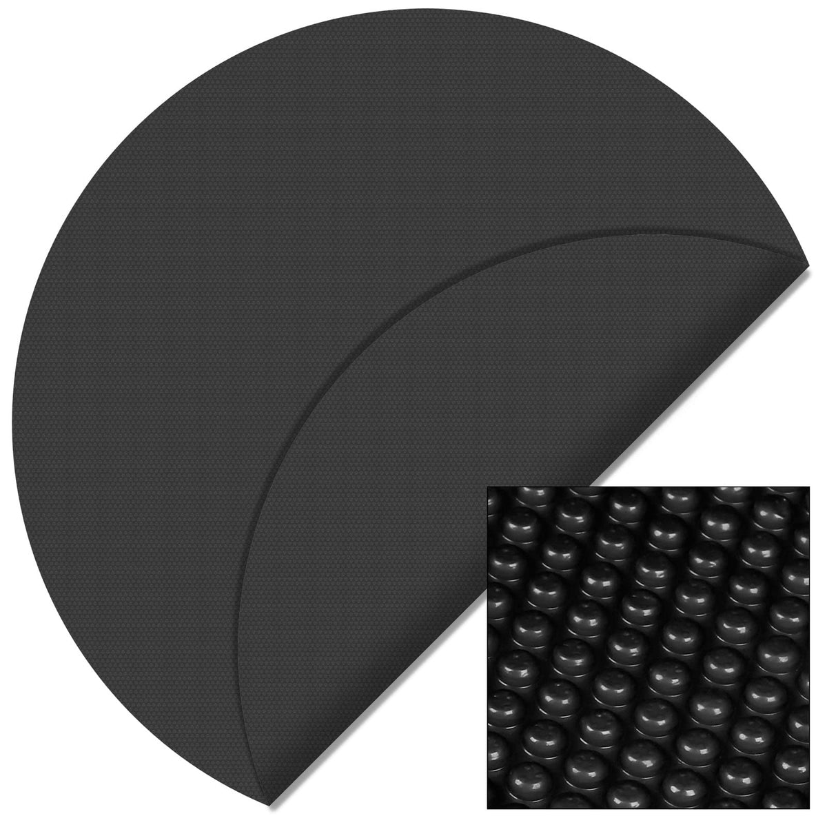 WilTec Pool Solar Heating Cover Pool Cover Pool Protection Foil Pool Solar Blanket Black Ã˜ 5 m 400 Âµ