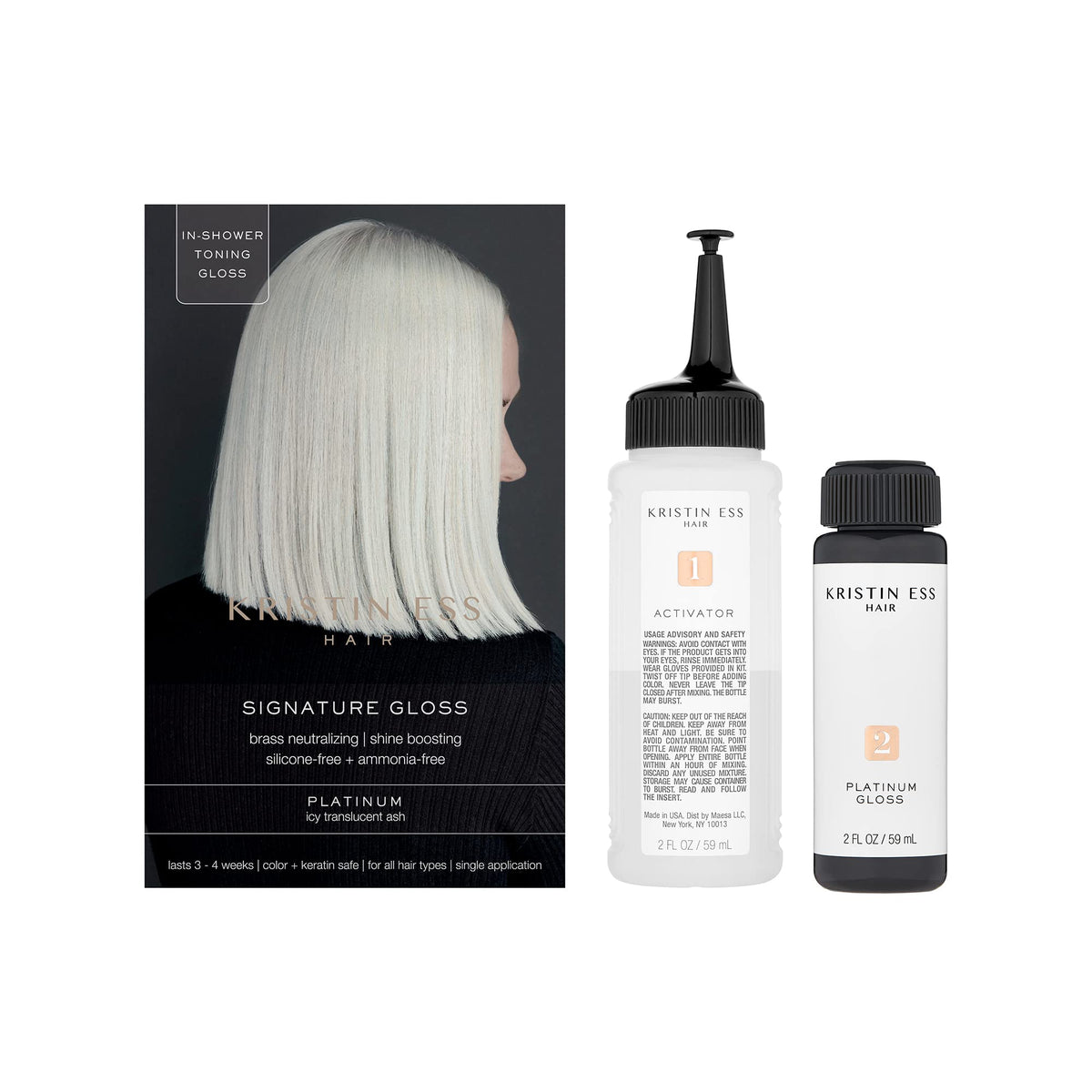 Kristin Ess The One Signature Hair Gloss - Platinum: Icy Translucent Ash