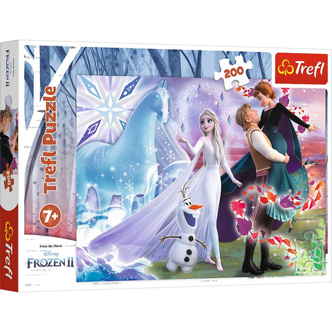 Trefl 13265 Magische Welt der Schwestern, Disney Frozen 2 200 Teile, fÃ¼r Kinder ab 7 Jahren Puzzle