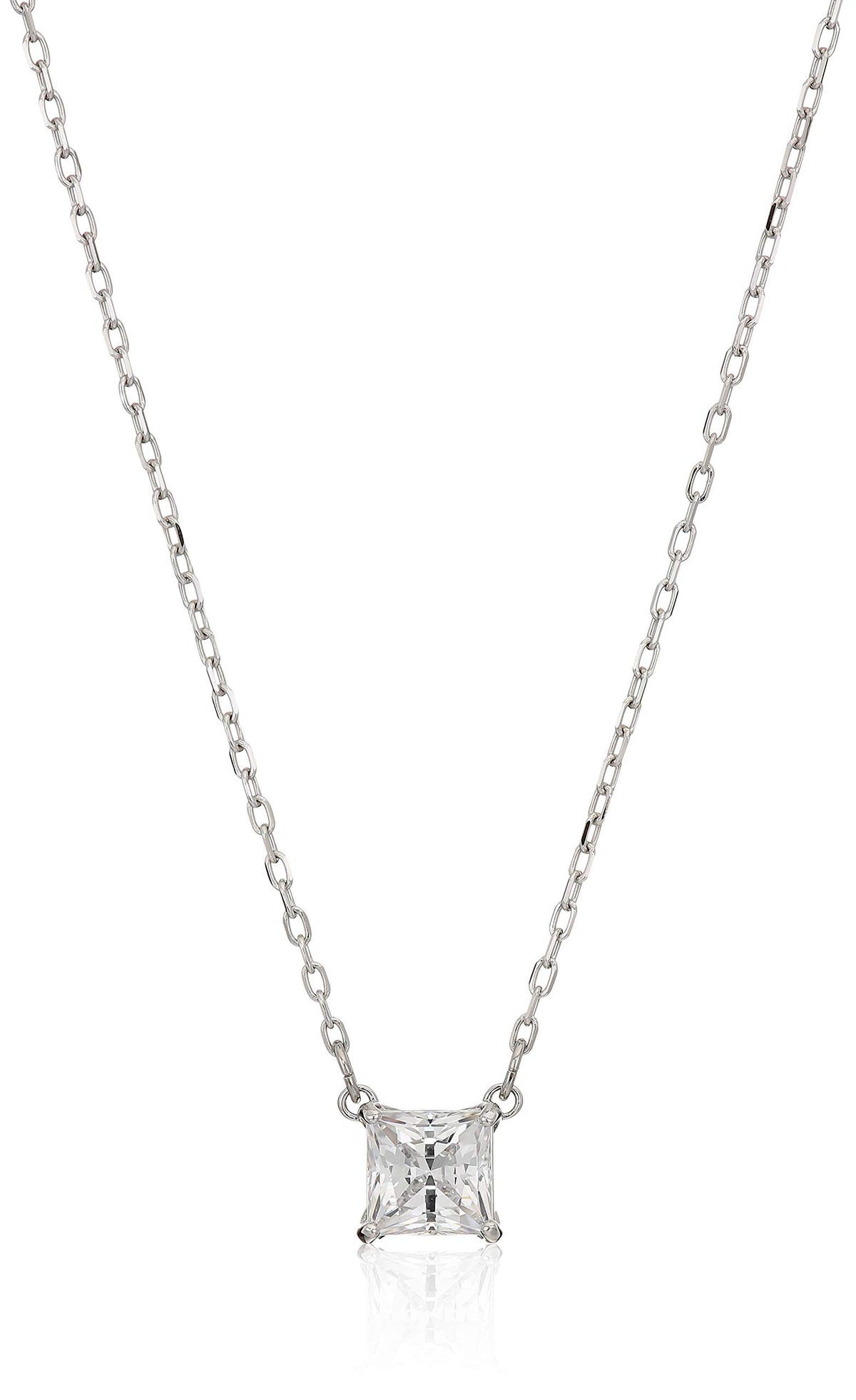 Swarovski Rhodium Plated Attract Necklace