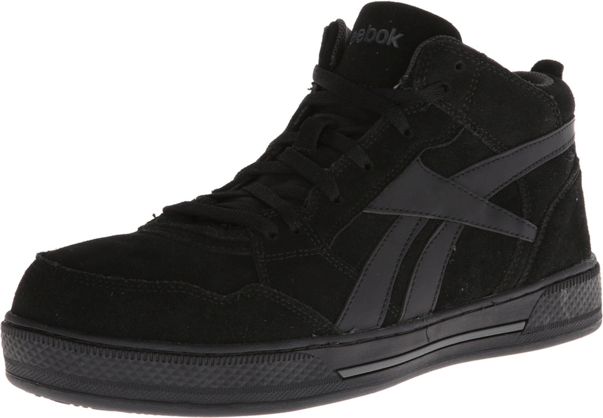 Reebok Work Men's Dayod Safety Toe Skateboard Work Shoe, Black, 7 M US