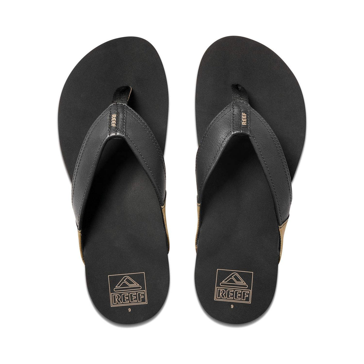 Reef Men's Sandals, Reef Newport, Black, 11