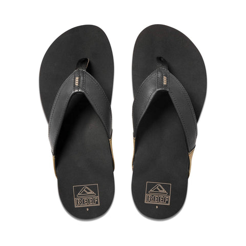 Reef Men's Sandals, Reef Newport, Black, 11