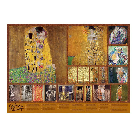 Cobble Hill 1000 Piece Puzzle - The Golden Age of Klimt - Sample Poster Included