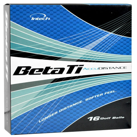 Intech Beta Ti Distance 16-Pack Mens Golf Balls , White