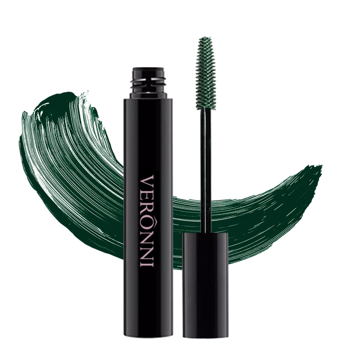 VERONNI Waterproof Mascara,CurlingThick Lengthening Eyelash Mascara,Lifts And Extends Lash Length, Clump Resistant, Non-smudge Eyelash Colorful Extension Curl Mascara Makeup (04-Green)