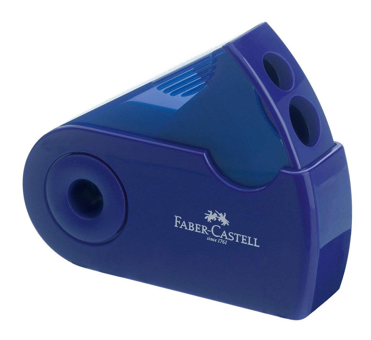 Faber Castell F182701 "Sleeve" Double Hole Sharpener Box - Red/Blue