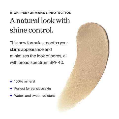Supergoop! Mineral Mattescreen (SPF 40) - 45 mL - 100% Mineral, Oil-Free Broad Spectrum Sunscreen - Smooths SkinÃƒÆ’Ã‚Â¢ÃƒÂ¢Ã¢â‚¬Å¡Ã‚Â¬ÃƒÂ¢Ã¢â‚¬Å¾Ã‚Â¢s Appearance, Minimizes Pores & Controls Shine - Water & Sweat Resistant