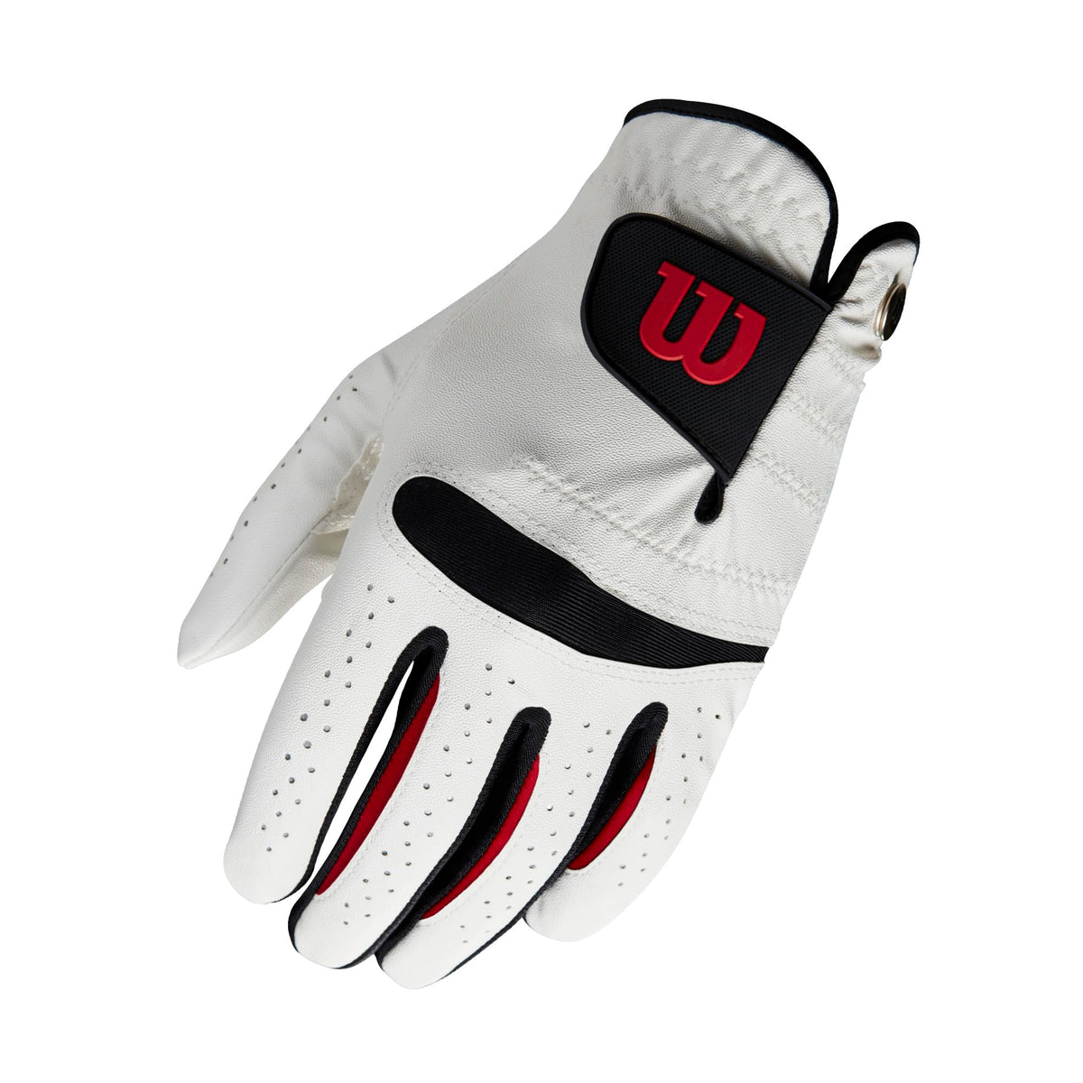 Wilson Men's Golf Glove, Size: XL, Left hand, MLH, White, Feel Plus, WGJA00064XL