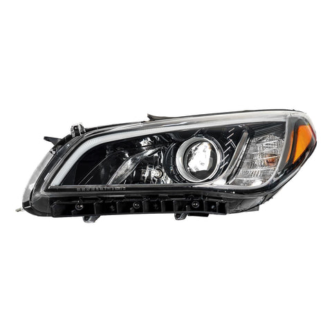 PHILTOP Headlight Assembly Pair,Black Housing Headlamp Replacement Compatible with 2015-2017 Sonata,Amber Reflector Clear Lens,OE HY2502183, 92101-C2000,92101C2000,HY2503183,92102-C2000,92102C2000