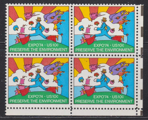 Expo 74 Preserve The Environment US 4 X 10Ãƒâ€šÃ‚Â¢ Postage Stamps