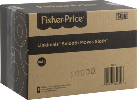 Fisher-Price Linkimals Smooth Moves Sloth, clapping baby toy with music, lights, and learning songs for babies & toddlers ages 9 months & up