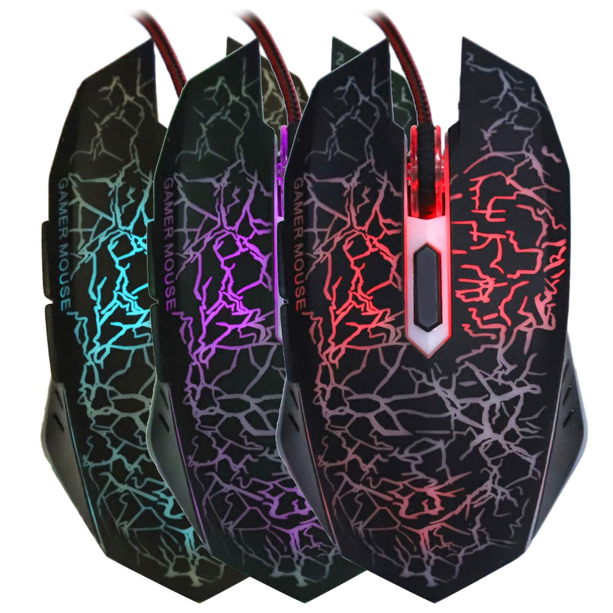 Mice Gamer Wired A70 Mouse Backlight Cool for Play Game USB, A70 Gaming Mice (A70)