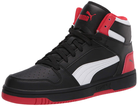 PUMA Rebound Layup SL Mens Sneaker 10 DM US BlackWhiteHigh Risk Red