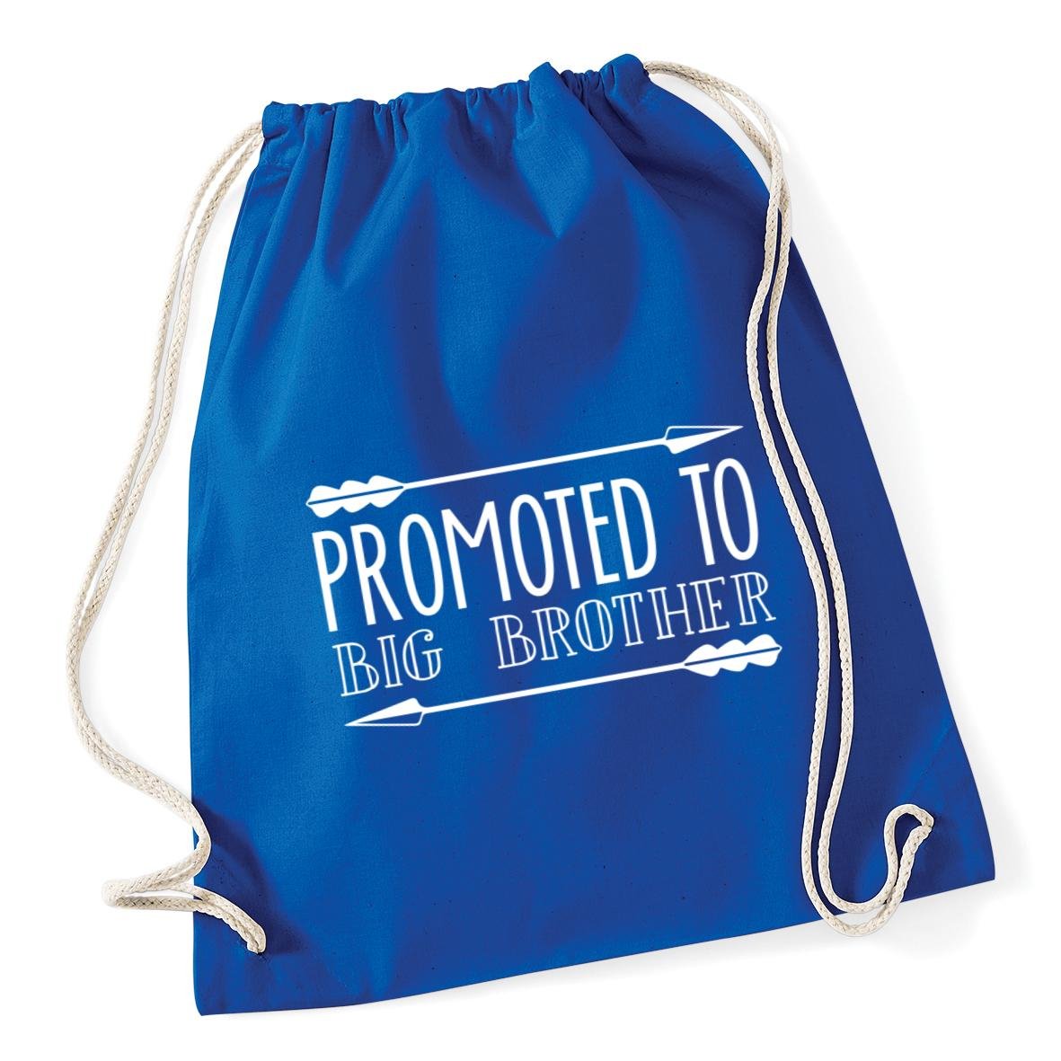 Hippowarehouse Promoted To Big Brother Drawstring Cotton School Gym Bag 37cm x 46cm, 12 litres
