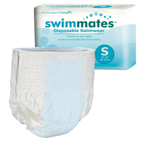 Adult Swim Underwear, Pull-Up with Tear-Away Side Seams, Unisex, Disposable, Small/Youth XL (22"- 36" Waist), 22 Count (Pack of 1)