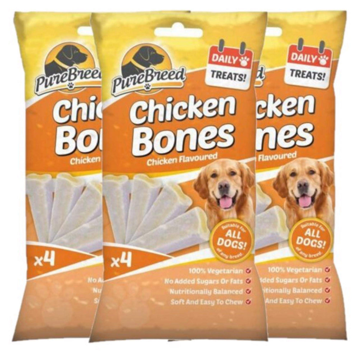 Pure Breed Chicken Bones x3 Bundle