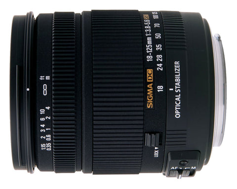 Sigma 18-125mm f/3.8-5.6 AF DC OS HSM Zoom Lens for Canon Digital SLR Cameras