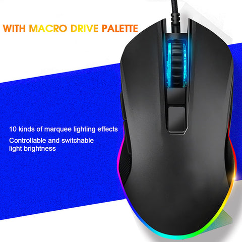 Mouse Macro Definition Mechanical Accessory Mice for Game V1 USB, Gaming Mice