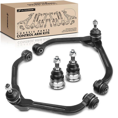 A-Premium 4Pcs Front Suspension Kit, Upper Control Arm & Lower Ball Joint, Compatible with Jeep Liberty 2002 2003 2004