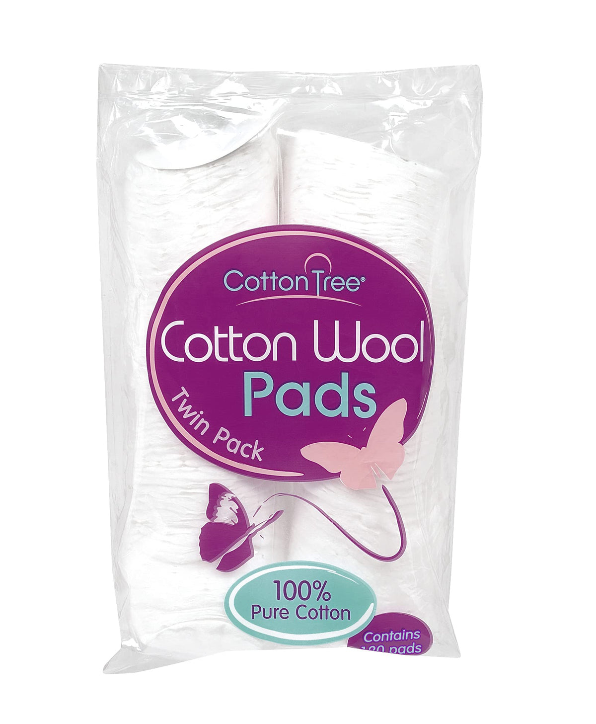 Cotton Tree Round Cotton Wool Pads 120 Pack Soft Fast Postage