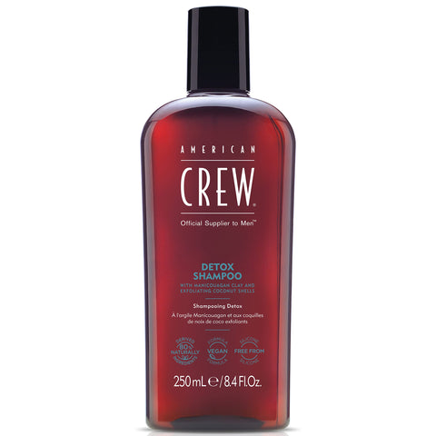 American Crew Detox Shampoo for Men, Naturally Derived, Vegan Formula, Citrus Mint Fragrance, 8.45 Fl Oz