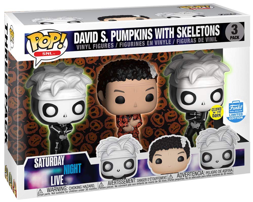 Funko POP! SNL David Simpon Pumpkins with Skeletons Glows in The Dark #16 3 Pack