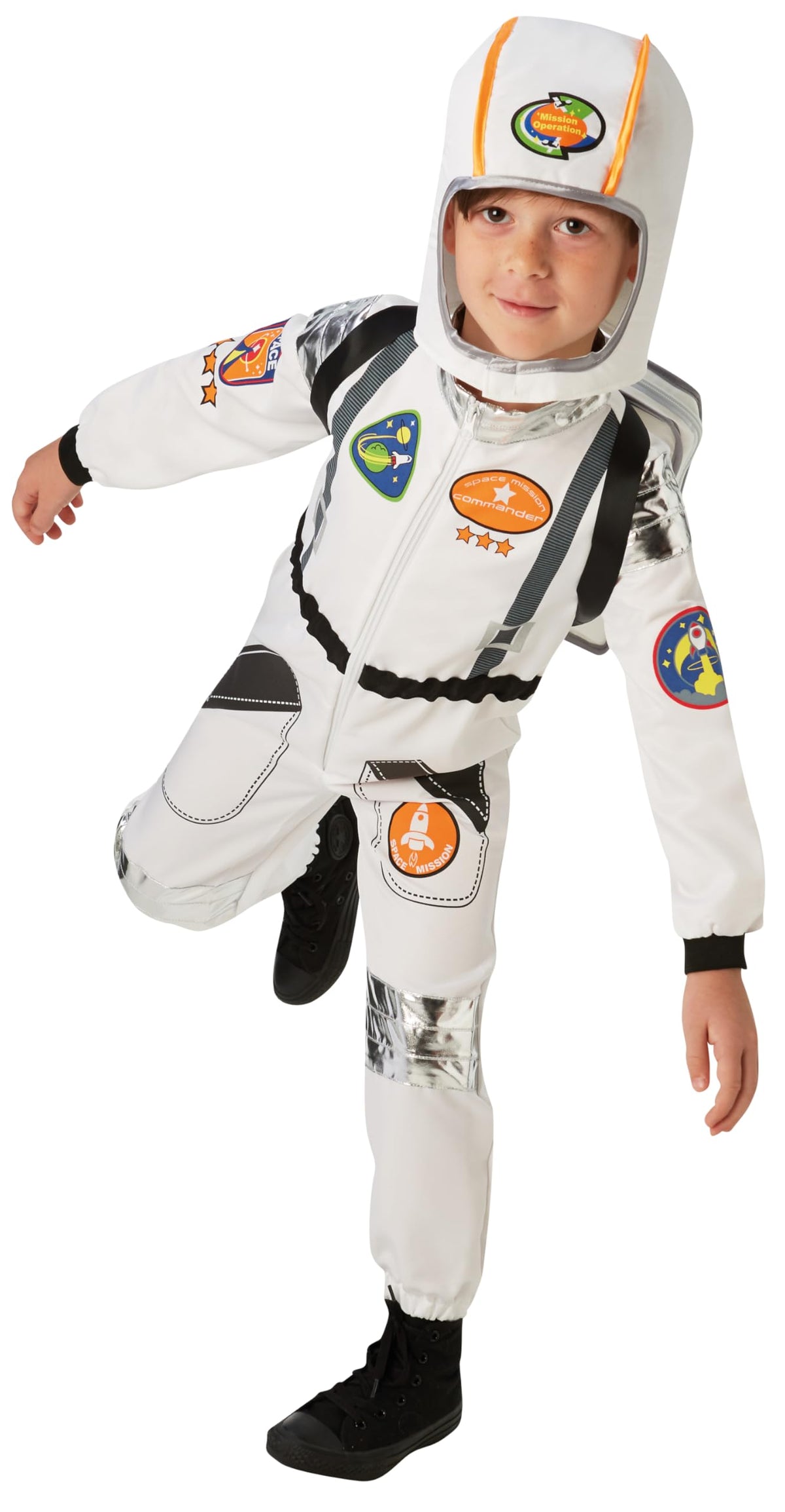 Rubie's Official Astronaut Boys Fancy Dress Space Man Suit NASA Uniform Kid Childs Costume Outfit Medium Ages 5 - 6 Halloween