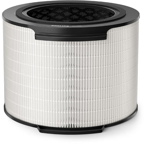 Philips Replacement Filter: 3-in-1 HEPA+Active Carbon+Pre-filter, 99.97% @ 0.003um, Removes Odours, White/Black (FY1700/30)