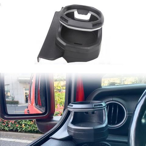 Window Cup Holder is Compatible with 2018-2024 Jeep Wrangler JL and Gladiator JT, Door Cup Holder and Drink Holder (Driver Side)