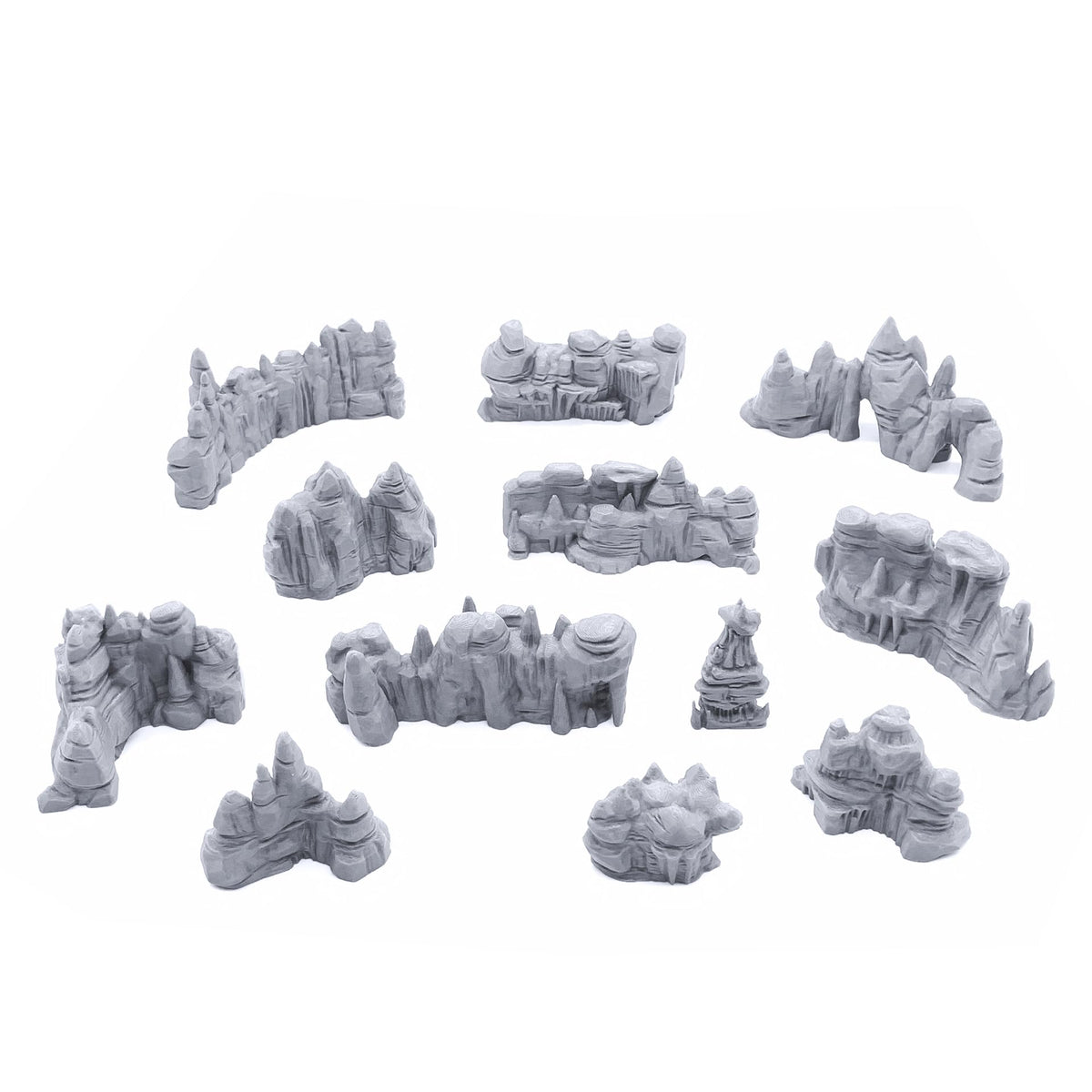 EnderToys Low Grotto Walls - DND Terrain, 28mm Miniature Wargaming, Tabletop RPGs, Wargame Scenery