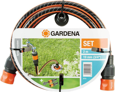 GARDENA Profi-System Connection Set: Complete set for connecting Pipeline and Sprinklersystem to the water supply, with tap connector, hose connectors, and flexi-hose (2713-20)
