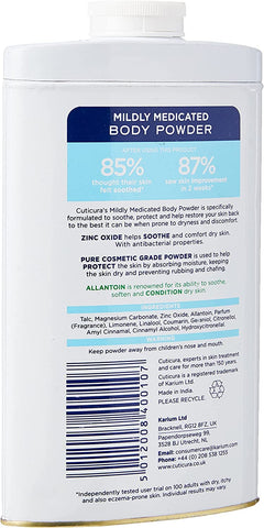 Cuticura Mildly Medicated Talcum Powder (250g) - Pack of 6