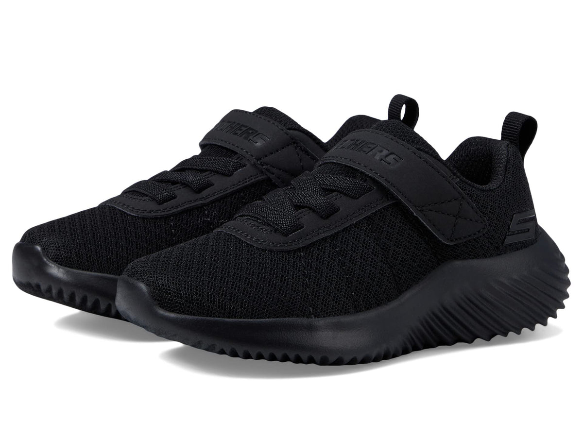 Skechers Kids Bounder-Baronik Sneaker, Black/Black, 11 US Unisex Little Kid