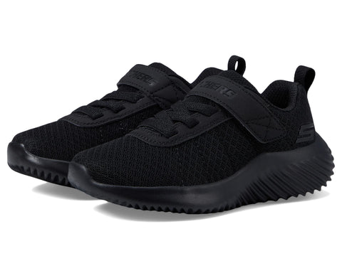 Skechers Kids Bounder-Baronik Sneaker, Black/Black, 11 US Unisex Little Kid