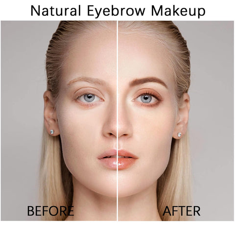 Boobeen Eyebrow Powder & Highlight Palette Set, 4 Colors Eye Brow Tinted Powder Palette to Shape Natural Brows, 2 Colors Highlighting powder to Creates Glow Contour Makeup