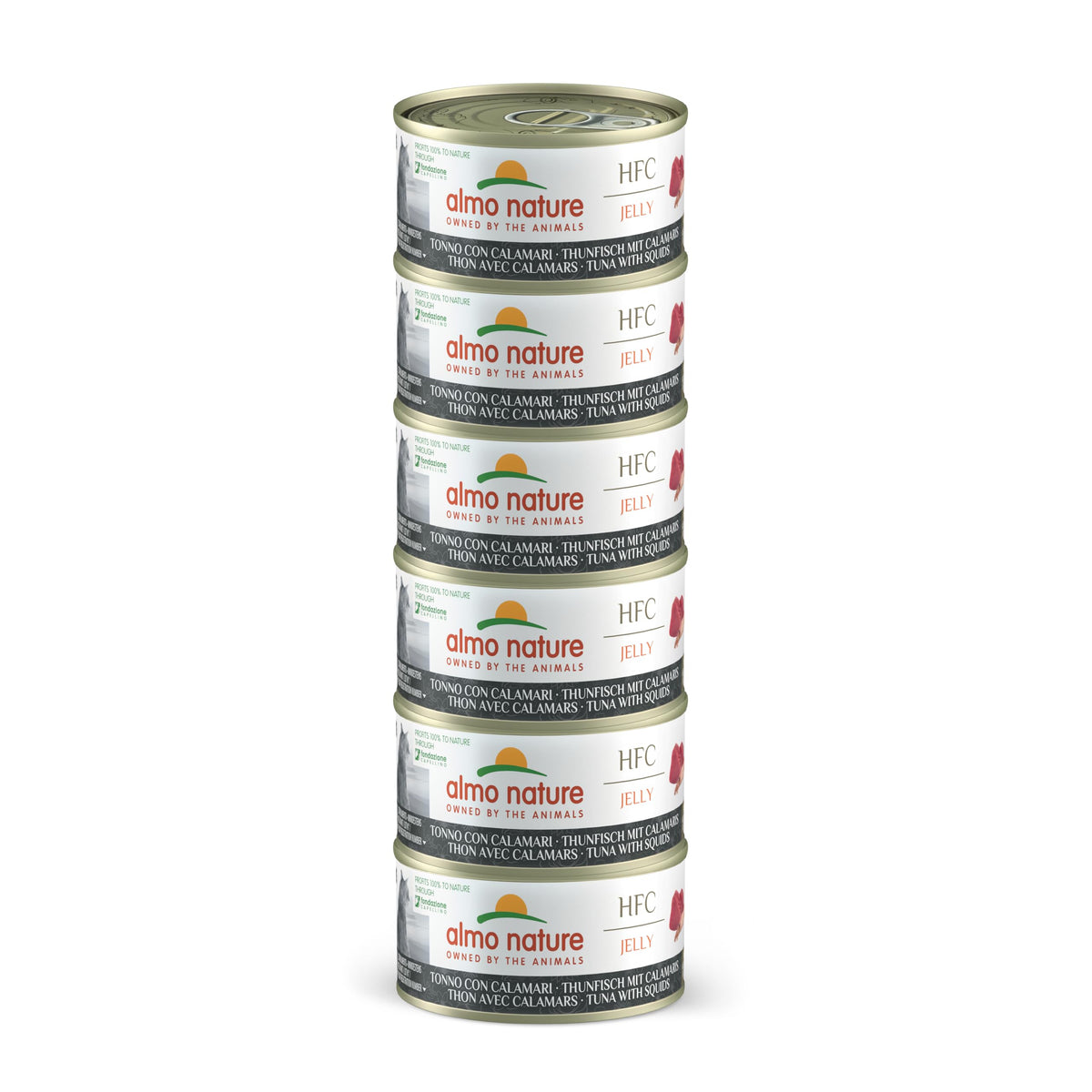 almo nature Mega Pack - Tuna with Squids 6 x 70g Cans