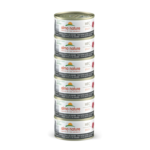 almo nature Mega Pack - Tuna with Squids 6 x 70g Cans