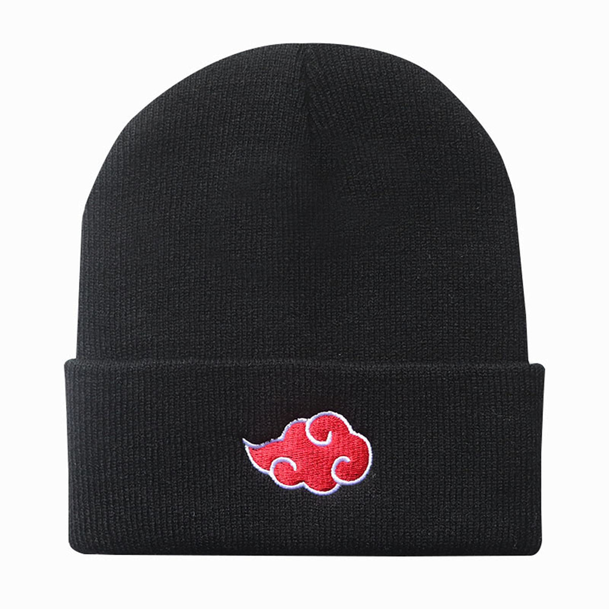 Bonamana Anime Naruto Knitted Hat Winter Beanie Hats Slouch Hat Embroidery Akatsuki Soft Knitted Hat Ski Hat for Kids Boys Girls Teenagers Hat Konan (Red)