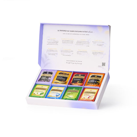 NEW Twinings Favourites Collection Gift Box | Black Tea & Herbal Infusions Selection | Tea Lover Gift | 8 flavours | 40 Recyclable Individually Wrapped Plant-Based Tea Bags