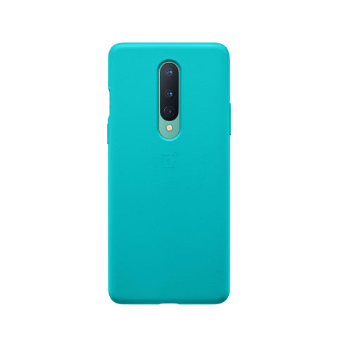 OnePlus 8 Sandstone Bumper Case (Cyan)