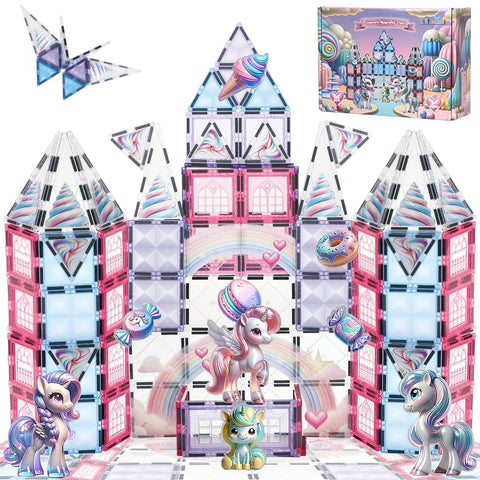 Little Pi Unicorn Magnetic Tiles