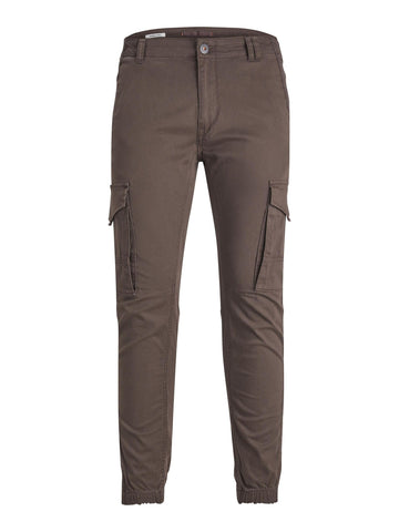 JACK & JONES Men's Jpstpaul Jjflake AKM Noos Cargo Trousers, Seal Brown, 32W / 32L