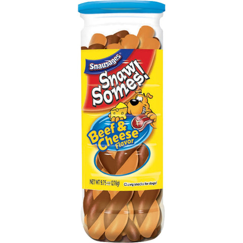 Snausages Snawsomes Dog Treats, Beef And Cheese, 9.75 Ounce (Pack Of 5)