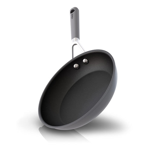 Ninja CW60020 NeverStick Comfort Grip 8" Fry Pan, Nonstick, Durable, Scratch Resistant, Dishwasher Safe, Oven Safe to 400Â°F, Silicone Handles, Grey